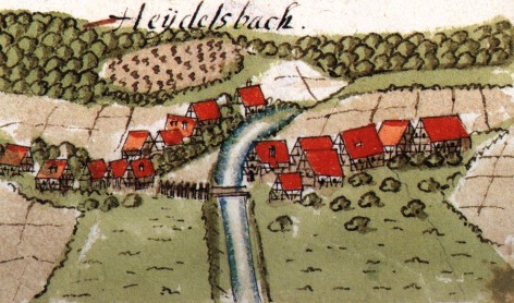 Heutensbach um 1684